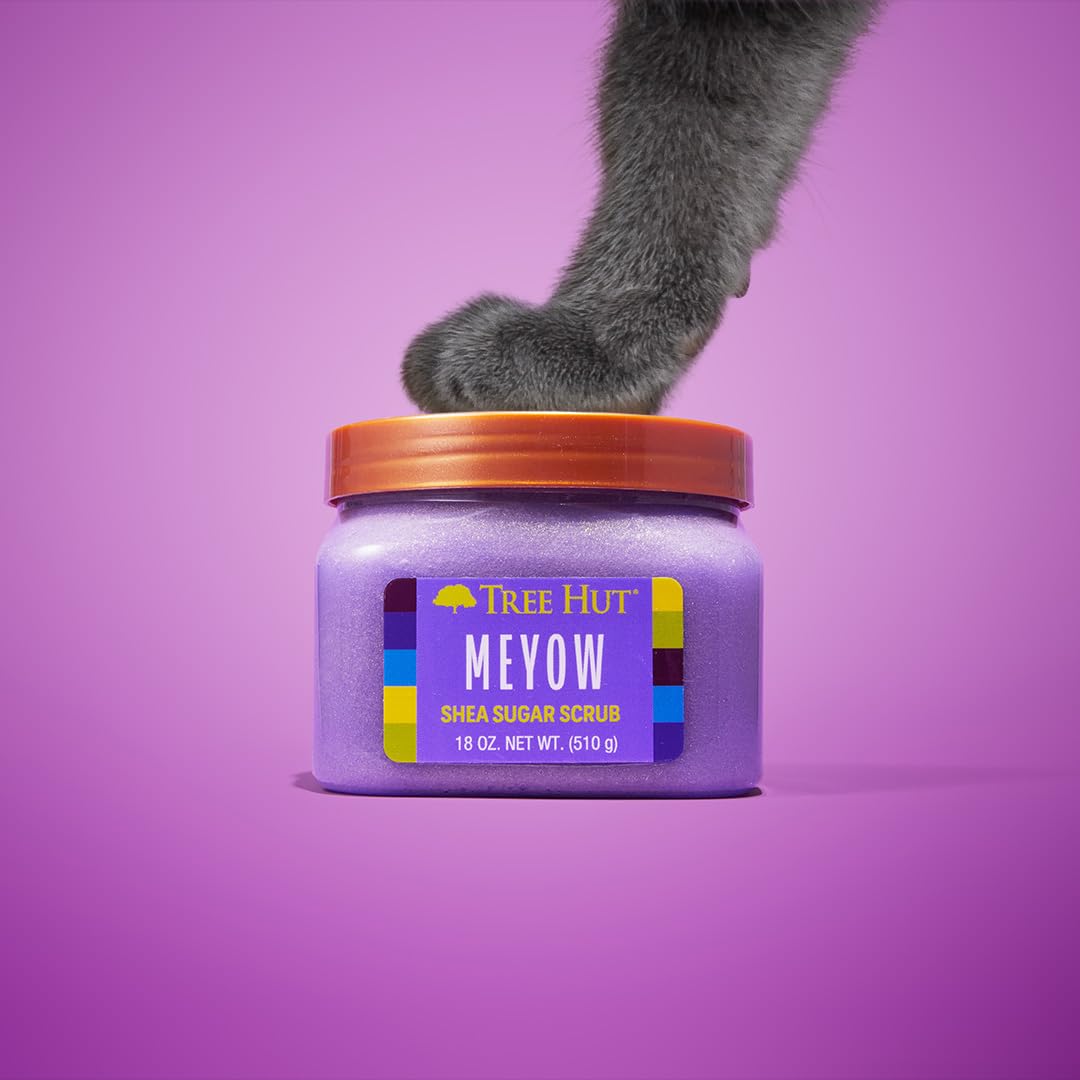 Tree Hut Shea Sugar Scrub, Exfoliating Body Scrub Removes Dead, Dry Skin for a Soft & Hydrated Feel, Nourishing Essential Body Care, 18 fl oz.