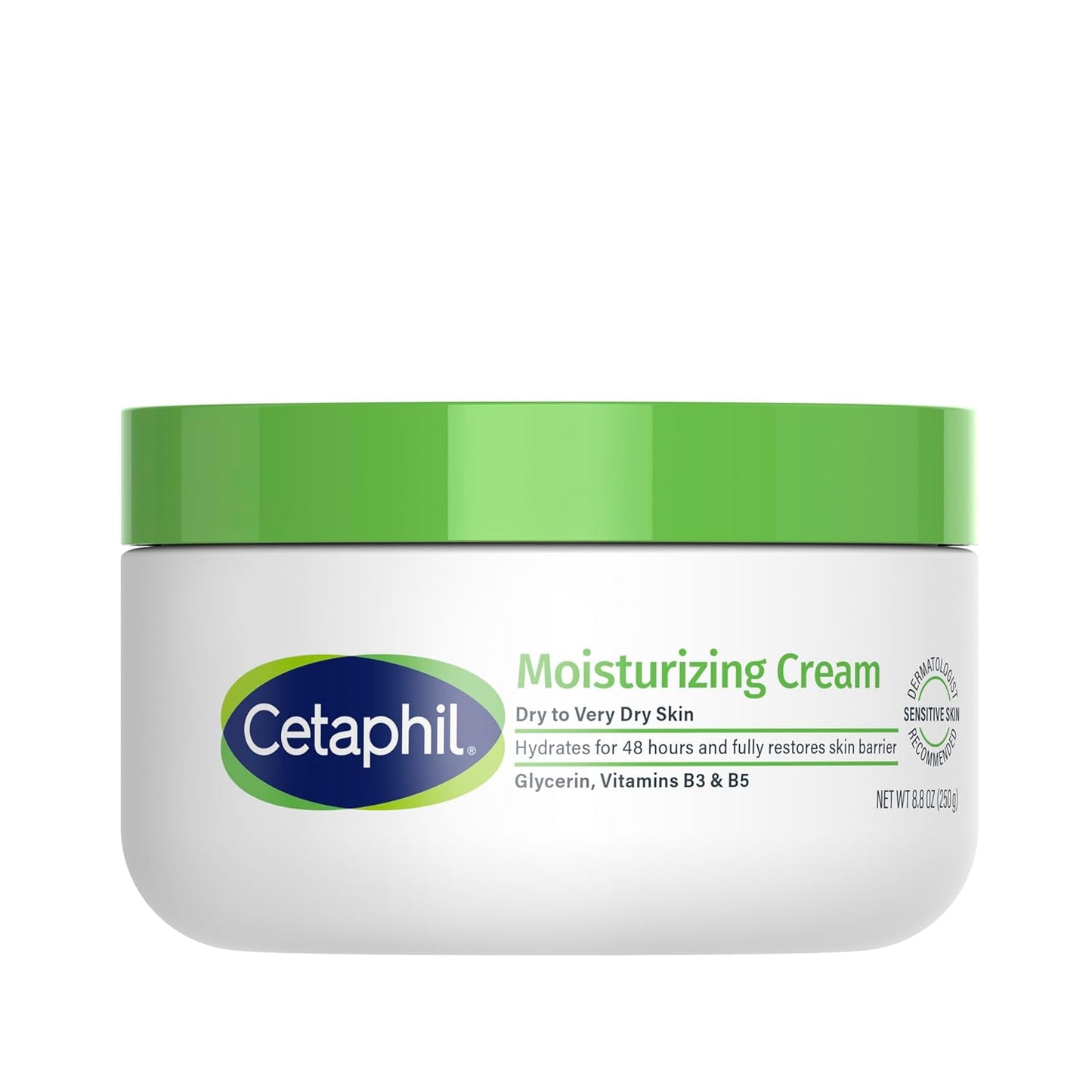 Cetaphil Face & Body Moisturizer, Hydrating Moisturizing Cream for Dry to Very Dry, Sensitive Skin, NEW 16 oz 2 Pack, Fragrance Free, Non-Comedogenic, Non-Greasy