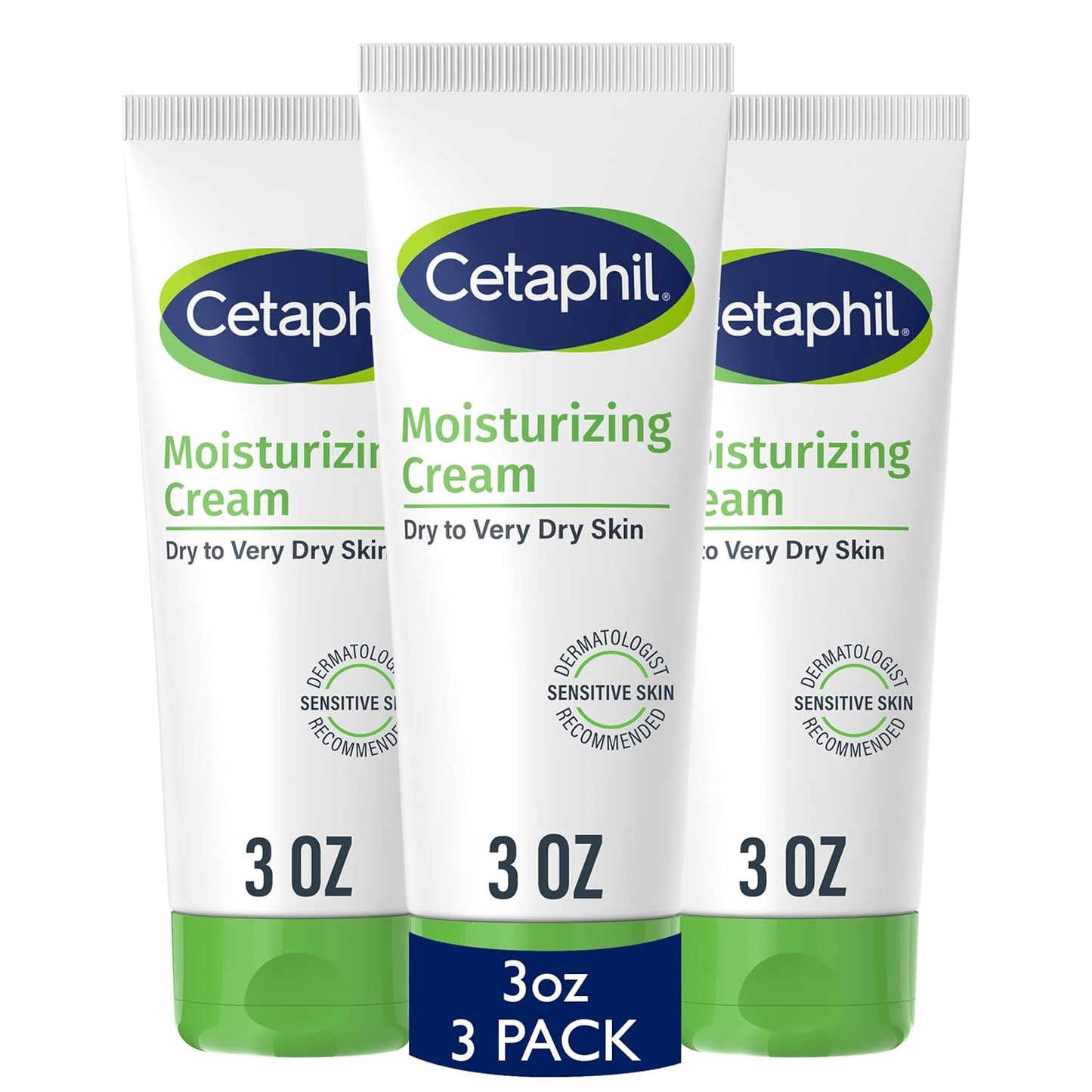 Cetaphil Face & Body Moisturizer, Hydrating Moisturizing Cream for Dry to Very Dry, Sensitive Skin, NEW 16 oz 2 Pack, Fragrance Free, Non-Comedogenic, Non-Greasy