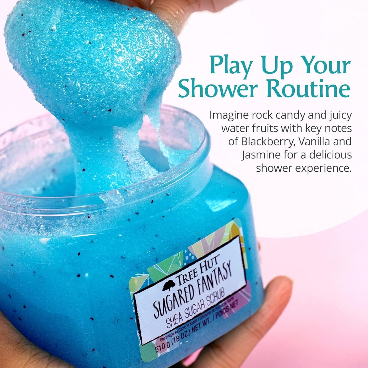 Tree Hut Shea Sugar Scrub, Exfoliating Body Scrub Removes Dead, Dry Skin for a Soft & Hydrated Feel, Nourishing Essential Body Care, 18 fl oz.