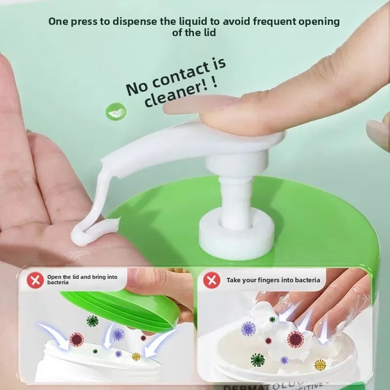 Large Diameter Pump Head Press Type Skin Cream Body Lotion Middle Hole Cover Pump Head Replacement for White Can