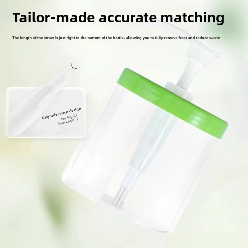 Large Diameter Pump Head Press Type Skin Cream Body Lotion Middle Hole Cover Pump Head Replacement for White Can