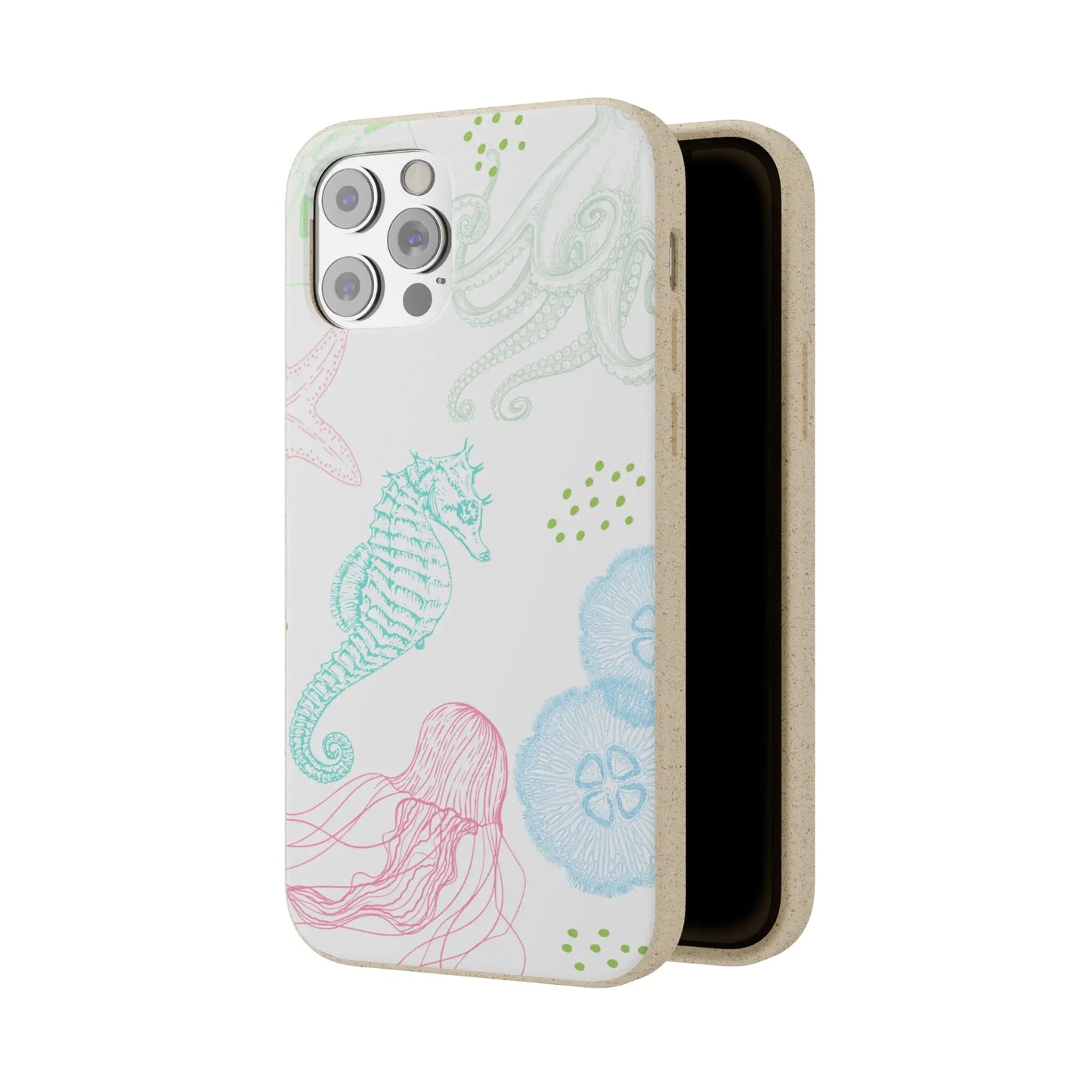 Pastel Coast Biodegradable Phone Case for IPhone and Samsung Galaxy